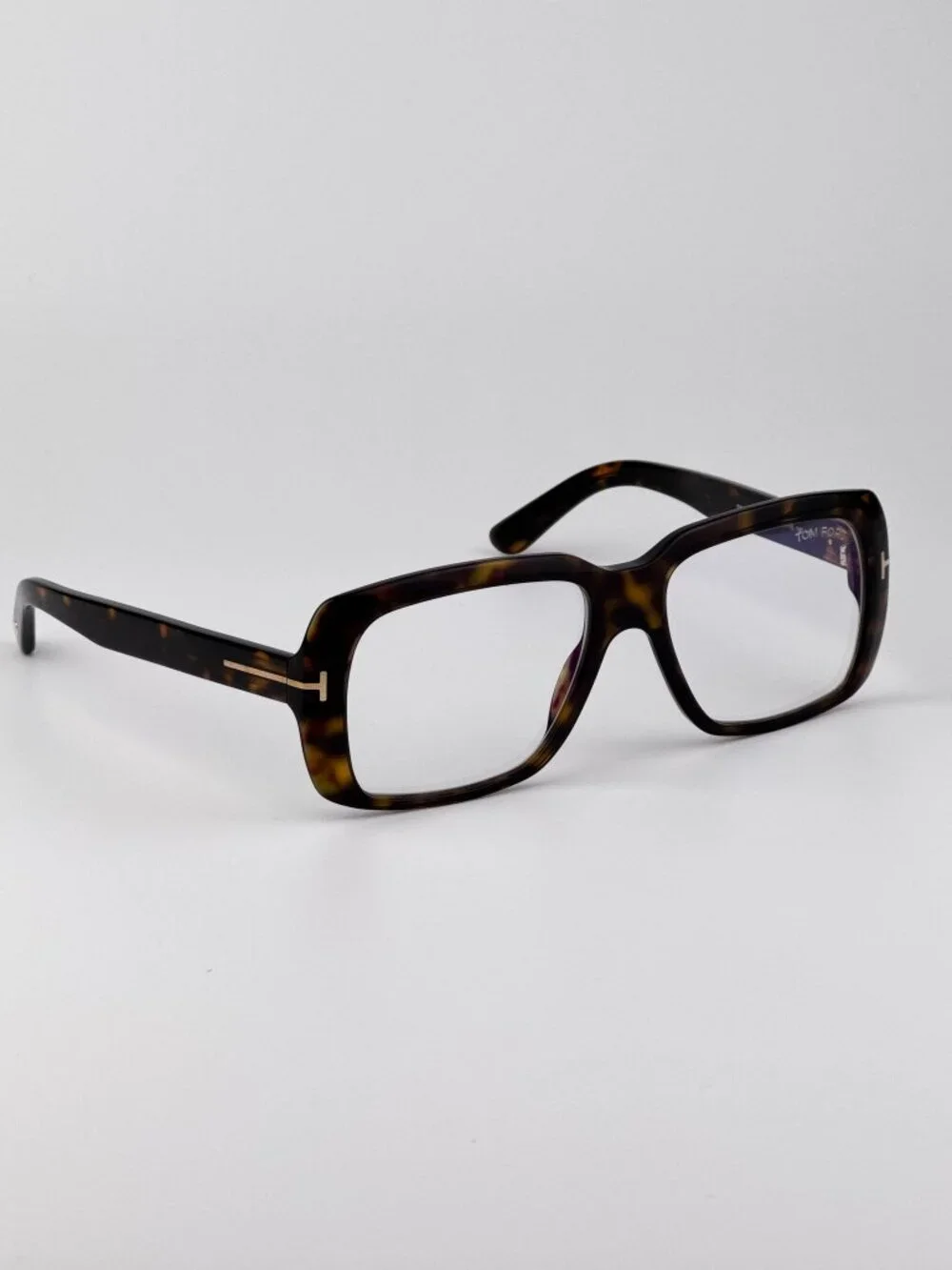 Tom Ford FT5822-B 052 Eyeglasses – Dark Havana Rectangular Square Frame